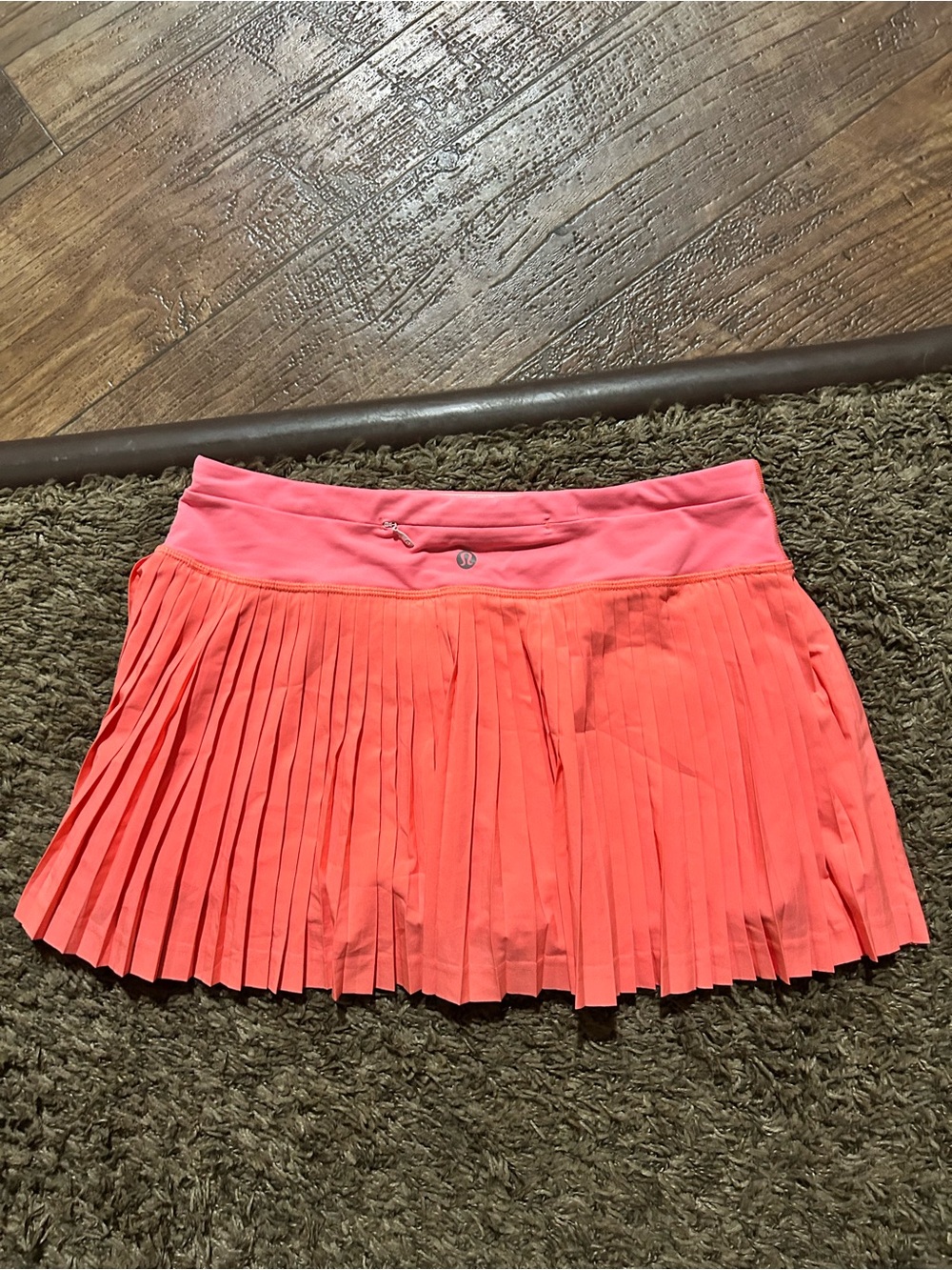 lululemon athletica Coral Pink Pleated Performance Skirt